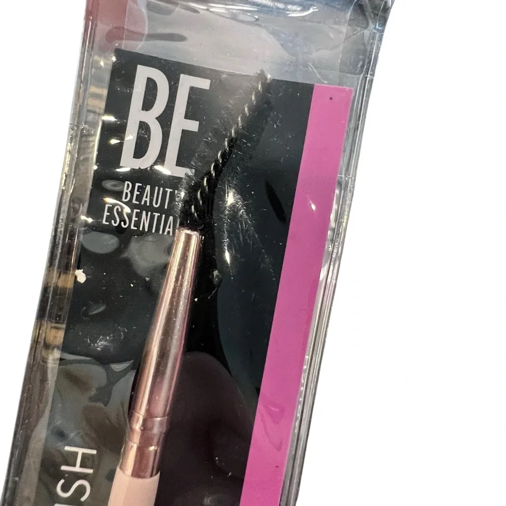 Beauty Essentials Makeup Brush Set 5 Pc Silver Pink Marble‎ NEW
